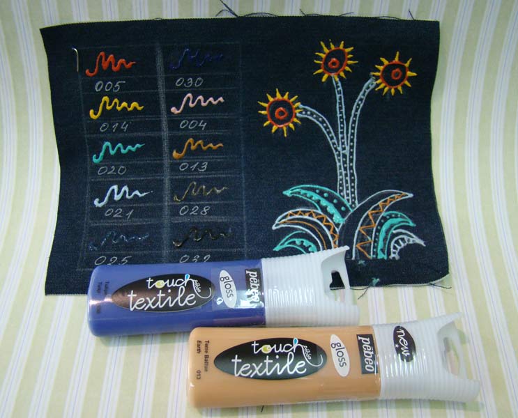 ЗНЯТІ З ВИР-ВА, Выкраска (на джинсе) Рельефная глянсова Фарба "Touch Textile" в тубе 30мл P-5560** P