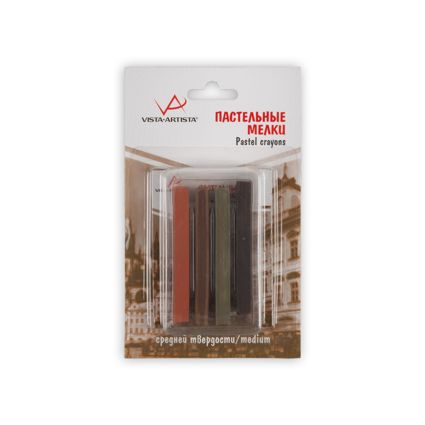 Набір кольорових пастелів "VAAC" Vista-Artista 4шт. ЗЕМЛЯНЫЕ ОТТЕНКИ