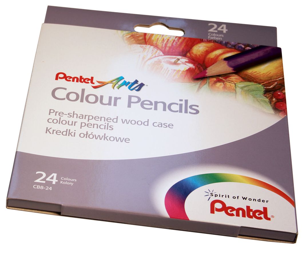Набір кол.олівців "Pentel Arts Colour Pencils" у картон.кор. 24кол