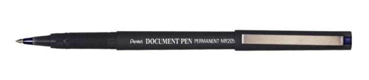 Роллер одноразовый Pentel Document Pen 0,5мм ЧОРНИЙ