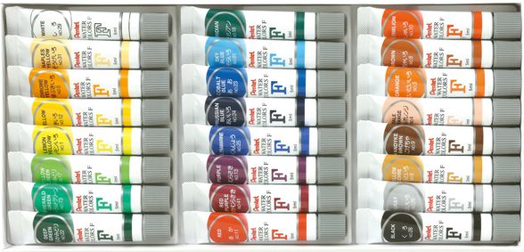 !БЕЗ ЗНИЖОК Акварель Pentel Water Colours в тубе 5мл у асортименті