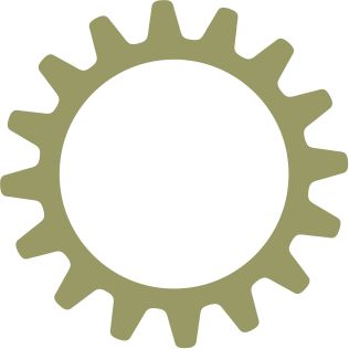 !3 Фігура різьблена для декору ШЕСТЕРЕНКА-1(ДВП 2,5мм) 3см