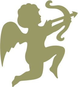 !1 Фігура різьблена для декору АМУР ЗІ СТРІЛОЮ (ДВП 2,5мм) 10см