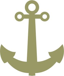 !3 Фігура різьблена для декору ЯКІР (ДВП 2,5мм) 5см