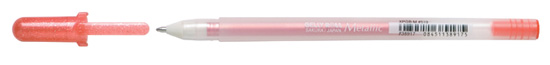 !Нет скидок Ручка гелева SAKURA"Metallic" 0,5мм ЧЕРВОНИЙ