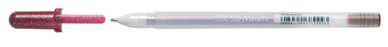 Ручка гелевая SAKURA"Metallic" 0,5мм БУРГУНДИЯ