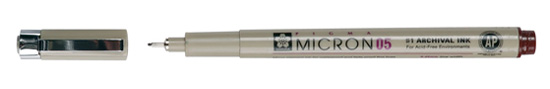 Лінер "Pigma Micron05" 0,45мм водостійкий SAKURA Bruynzeel СЕПІЯ
