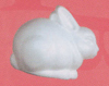 Фигурка КРОЛИК горизонтальный маленький (пенопласт) h10,5, L13,5см