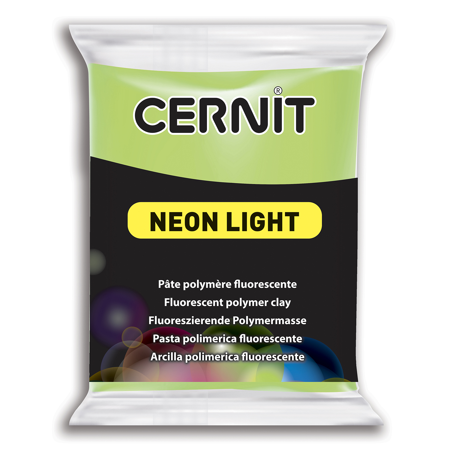 !БЕЗ ЗНИЖОК ЗНЯТІ З ВИР-ВА,Полімерний моделін "CERNIT-NEON" 30гр|ЗЕЛЕНИЙ