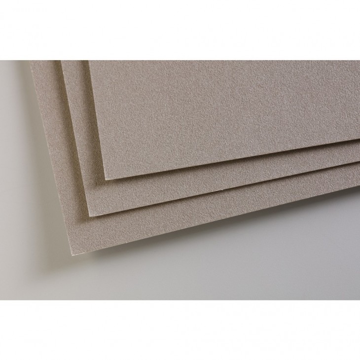 R Папір д/пастелі 360гр др.зерно Pastelmat Clairefontaine 70х100см упак.5арк.СІІРИЙ ТЕМНИЙ