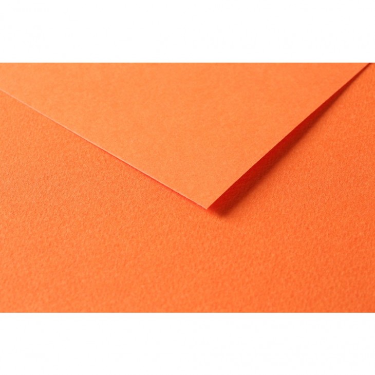 R Папір д/пастелі 160гр др.зерно 100%цел. Tulipe Clairefontaine 50х65см упак.25арк.ОРАНЖЕВИЙ СВІТЛИЙ