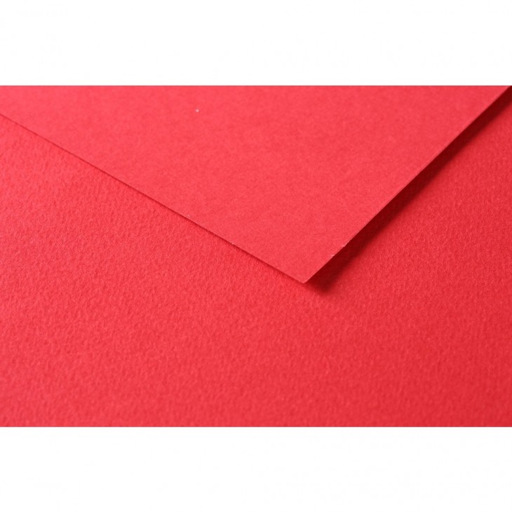 R Папір д/пастелі 160гр др.зерно 100%цел. Tulipe Clairefontaine 50х65см упак.25арк.ЧЕРВОНИЙ МАК