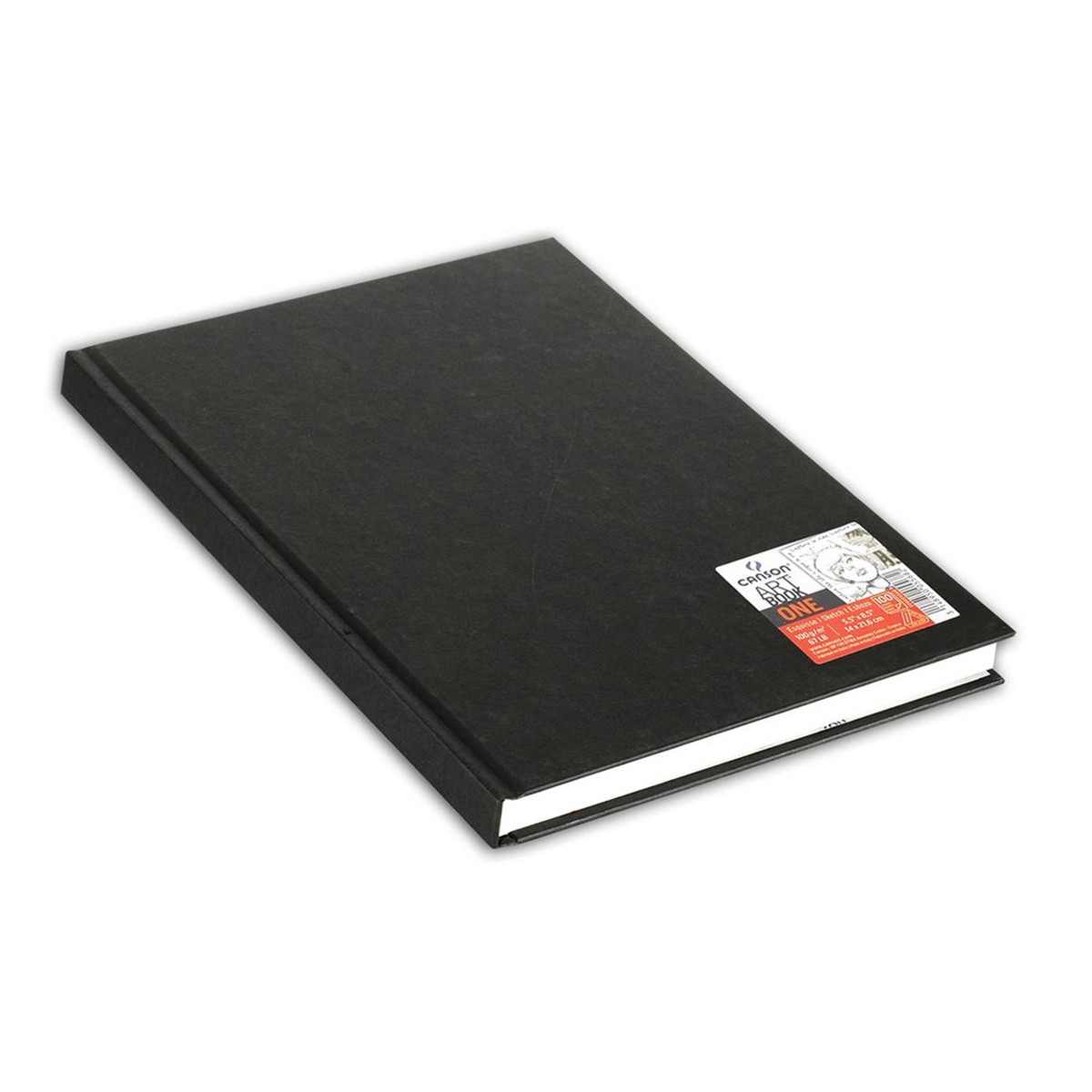 RR Блокнот д/начерків 100гр обкл.чорна книжк.ф."ONE" 98арк.14x21,6см