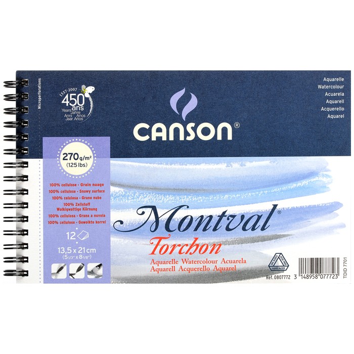 R Склейка д/акв.270г альбом/спираль "Montval" Снежное зерно 12л 13.5х21см (5шт.)