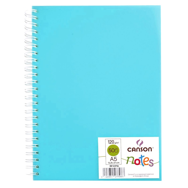 R ЗНЯТІ З ВИР-ВА,Блокнот для набросков 120г книжн./спираль "NOTES CANSON" 50л А5 (упак 5шт.)