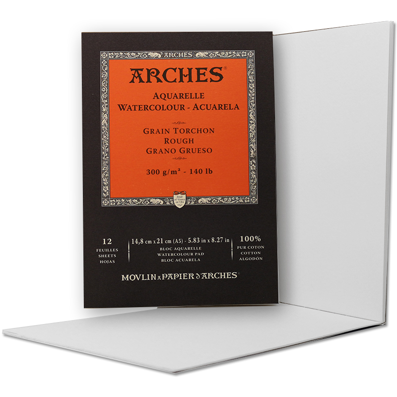 Альбом-склейка д/акв.300гр Torschon 100% бавов.альбом.ф.Arches 12арк. 14,8х21см