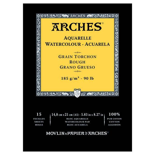 Альбом-склейка д/акв.185гр Torschon 100% бавов.альбом.ф.Arches 15арк. 14,8х21см