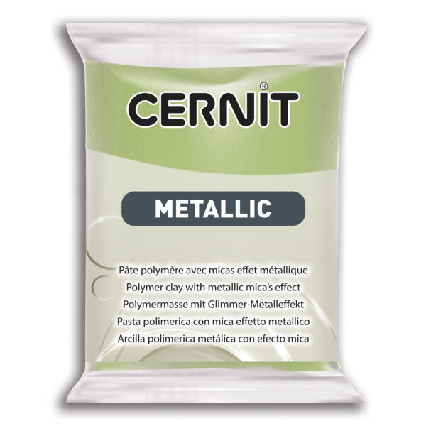 Полімерний моделін "CERNIT-METALLIC" 56гр|ЗОЛОТО ЗЕЛЕНЕ