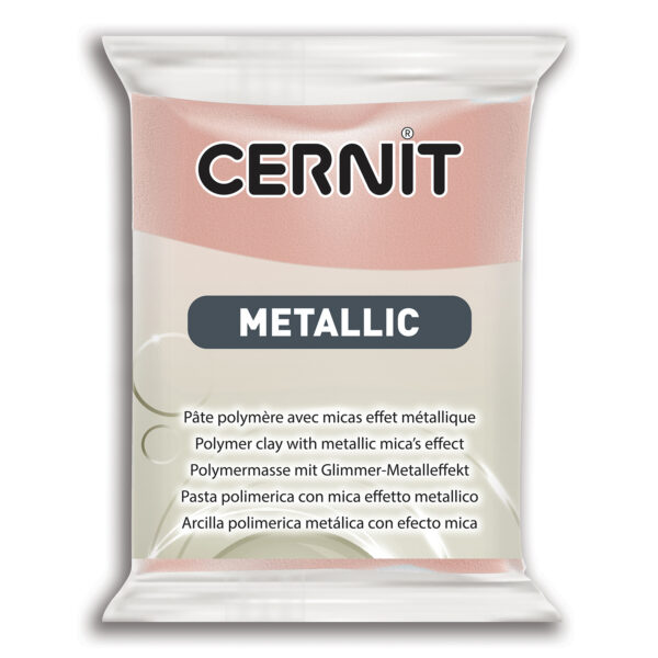 Полімерний моделін "CERNIT-METALLIC" 56гр|ЗОЛОТО РОЖЕВЕ