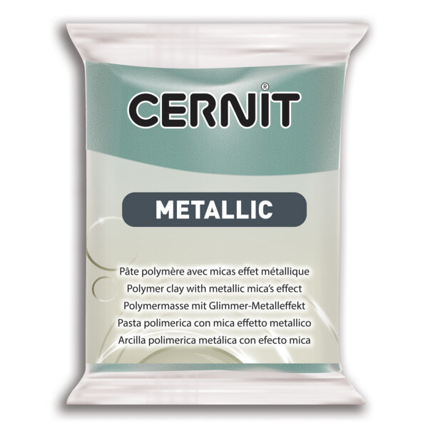 Полімерний моделін "CERNIT-METALLIC" 56гр|ЗОЛОТО БІРЮЗОВЕ