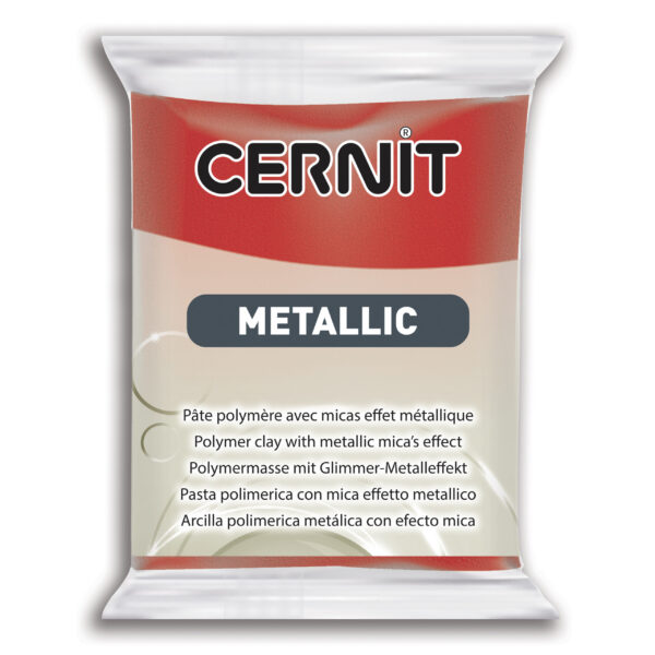 Полімерний моделін "CERNIT-METALLIC" 56гр|ЧЕРВОНИЙ