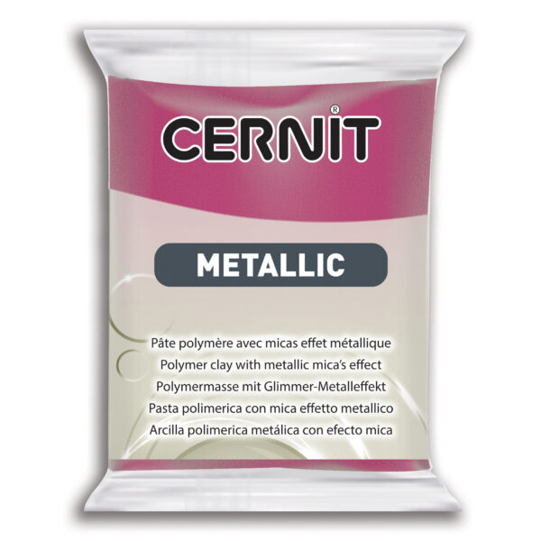 Полімерний моделін "CERNIT-METALLIC" 56гр|МАДЖЕНТА