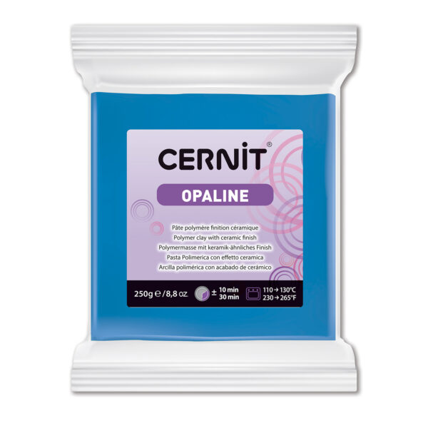 Полімерний моделін "CERNIT-OPALINE" 250гр|СИНІЙ ПЕРМАНЕНТНИЙ