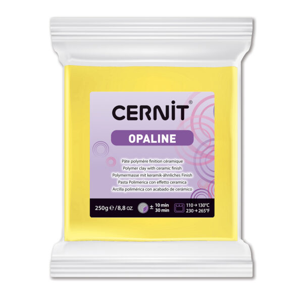 Полімерний моделін "CERNIT-OPALINE" 250гр|ЖОВТИЙ ПЕРМАНЕНТНИЙ
