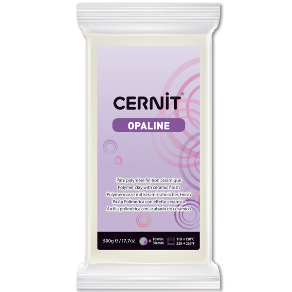 Полімерний моделін "CERNIT-OPALINE" 500гр|БІЛИЙ
