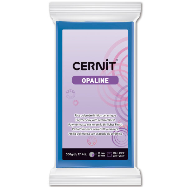 Полімерний моделін "CERNIT-OPALINE" 500гр|СИНІЙ ПЕРМАНЕНТНИЙ