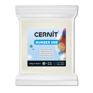 Полімерний моделін "CERNIT NUMBER ONE" 250гр|БІЛИЙ УКРИВИСТИЙ