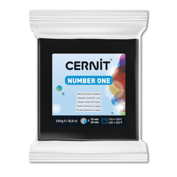 Полімерний моделін "CERNIT NUMBER ONE" 250гр|ЧОРНИЙ