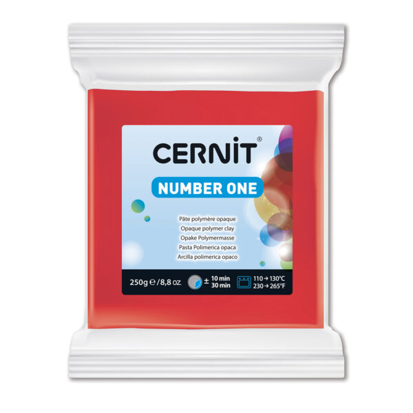 Полімерний моделін "CERNIT NUMBER ONE" 250гр|ЧЕРВОНИЙ