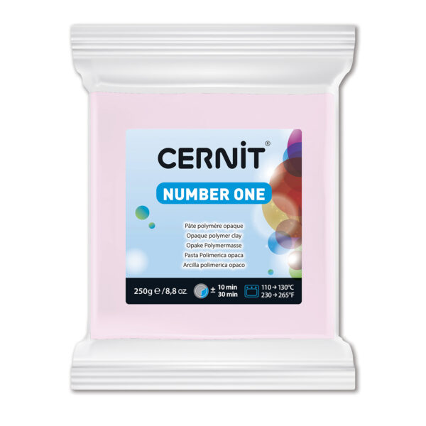 Полімерний моделін "CERNIT NUMBER ONE" 250гр|РОЖЕВИЙ СВІТЛИЙ