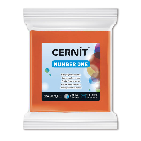 Полімерний моделін "CERNIT NUMBER ONE" 250гр|ОРАНЖЕВИЙ