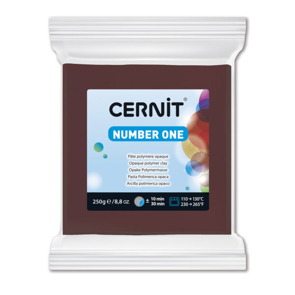 Полімерний моделін "CERNIT NUMBER ONE" 250гр|КОРИЧНЕВИЙ