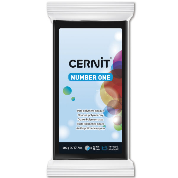 Полімерний моделін "CERNIT NUMBER ONE" 500гр|ЧОРНИЙ