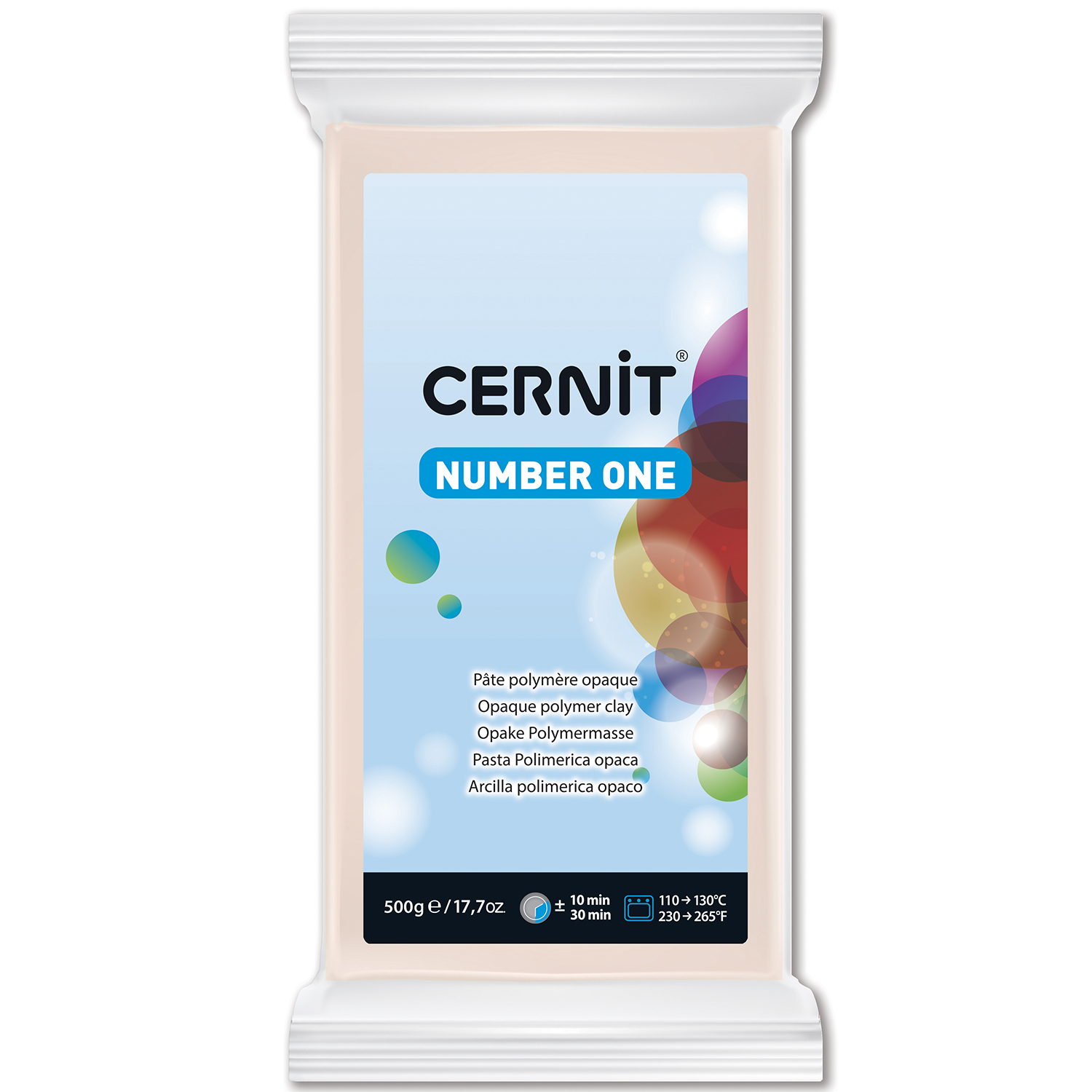 ЗНЯТІ З ВИР-ВА,Полімерний моделін "CERNIT NUMBER ONE" 500гр ЧЕРВОНО-ТІЛЕСНИЙ