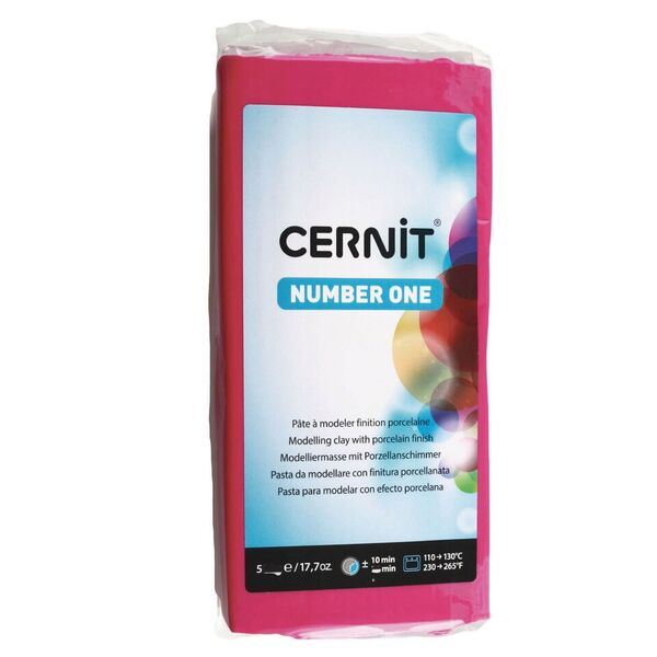 ЗНЯТІ З ВИР-ВА,Полімерний моделін "CERNIT NUMBER ONE" 500гр МАДЖЕНТА