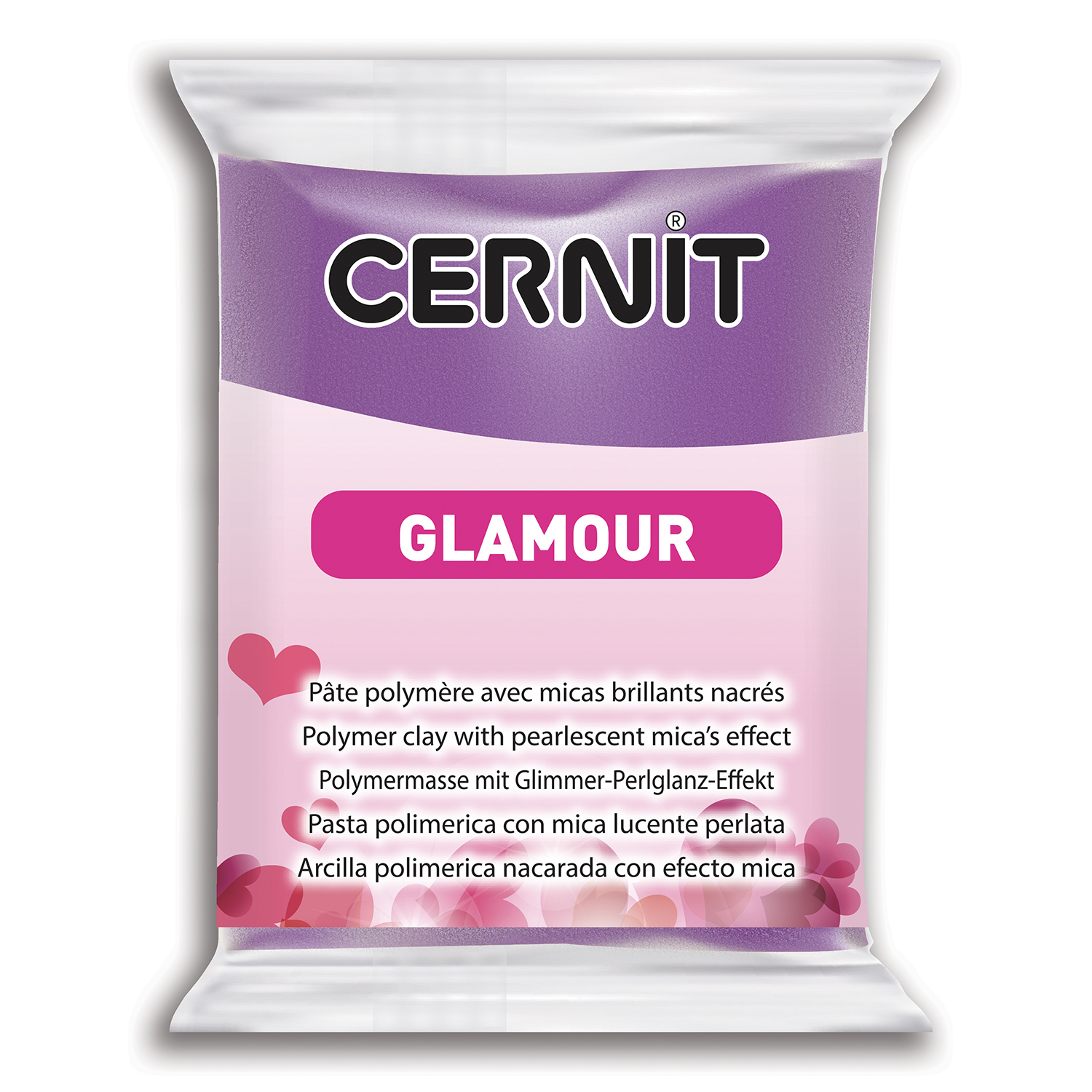 ЗНЯТІ З ВИР-ВА,Полімерний моделін "CERNIT-GLAMUR" 56гр ФІОЛЕТОВИЙ