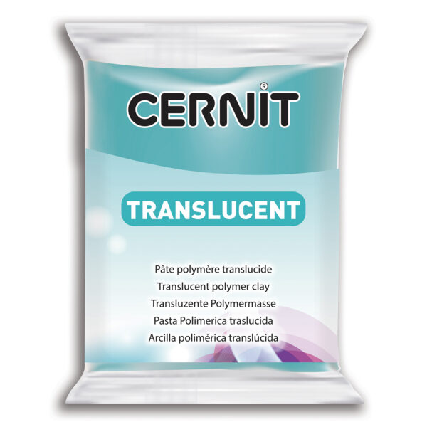 Полімерний моделін "CERNIT-TRANSLUCENT" 56гр|прозорий БИРЮЗА