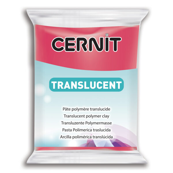 Полімерний моделін "CERNIT-TRANSLUCENT" 56гр|прозорий РУБІН