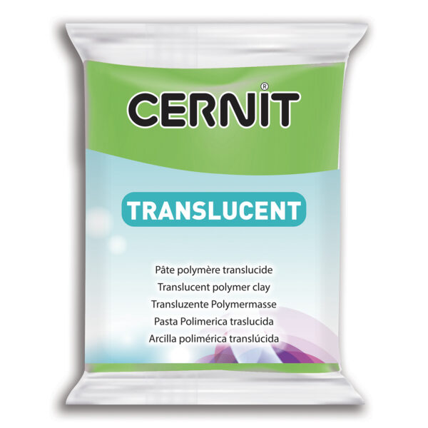 Полімерний моделін "CERNIT-TRANSLUCENT" 56гр|прозорий ЛАЙМ
