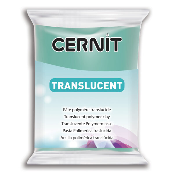 Полімерний моделін "CERNIT-TRANSLUCENT" 56гр|прозорий СМАРАГД