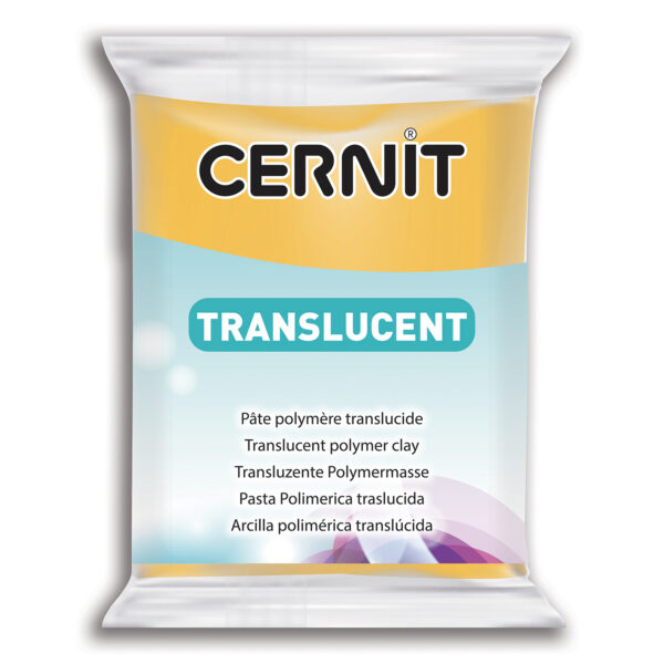 Полімерний моделін "CERNIT-TRANSLUCENT" 56гр|прозорий БУРШТИН