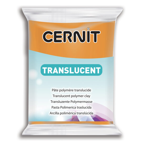 Полімерний моделін "CERNIT-TRANSLUCENT" 56гр|прозорий ОРАНЖЕВИЙ