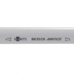 Маркер на водн.осн. двосторонній(пензлик/кругл) Sketch Santi SM-05 ЖОВТИЙ