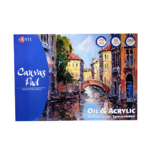 *Альбом д/олійн.фарб та акрилу зерно полотна 100% бавов.280г Santi 10арк.А4
