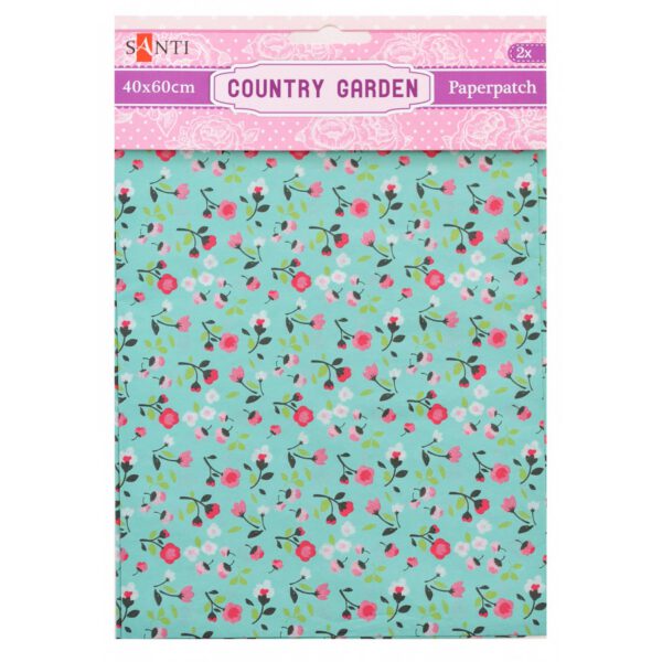 Папір для декупаж 17г  Santi 2арк. 40х60см "Country garden"