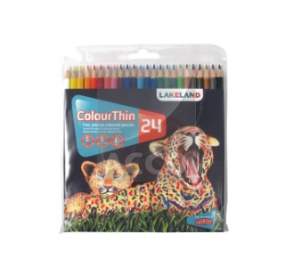 ЗНЯТІ З ВИР-ВА, Набір кол. олівців."Lakeland Colourthin" DERWENT в блист. 24кол.